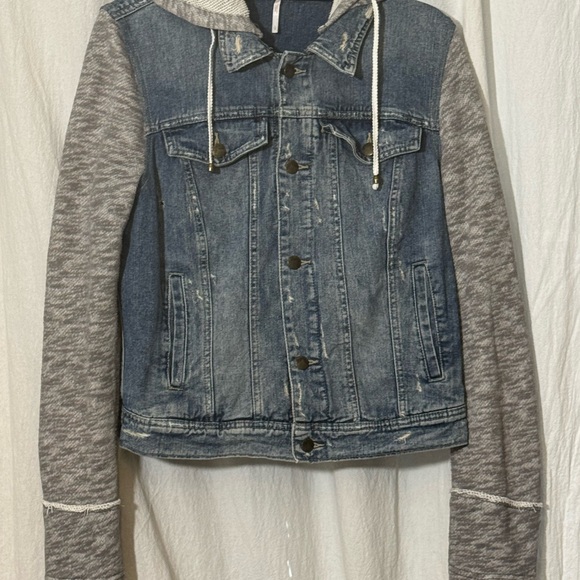 Free People Blue Denim Jacket - Picture 3 of 7